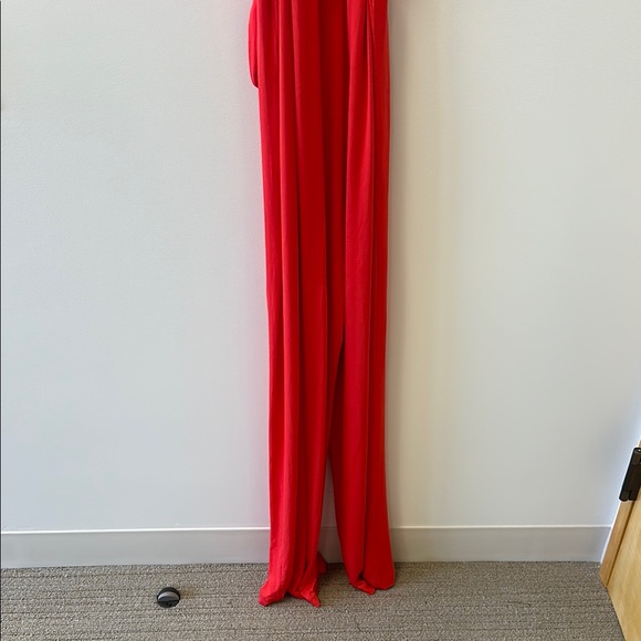 Simple by Suzanne Betro Sz 1X Red Wide Leg Sleeveless Jumpsuit - Picture 3 of 10